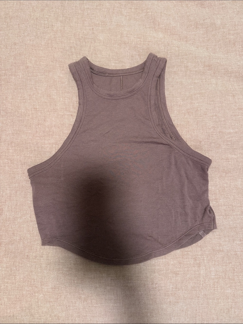 Lululemon ribbed mauve tank